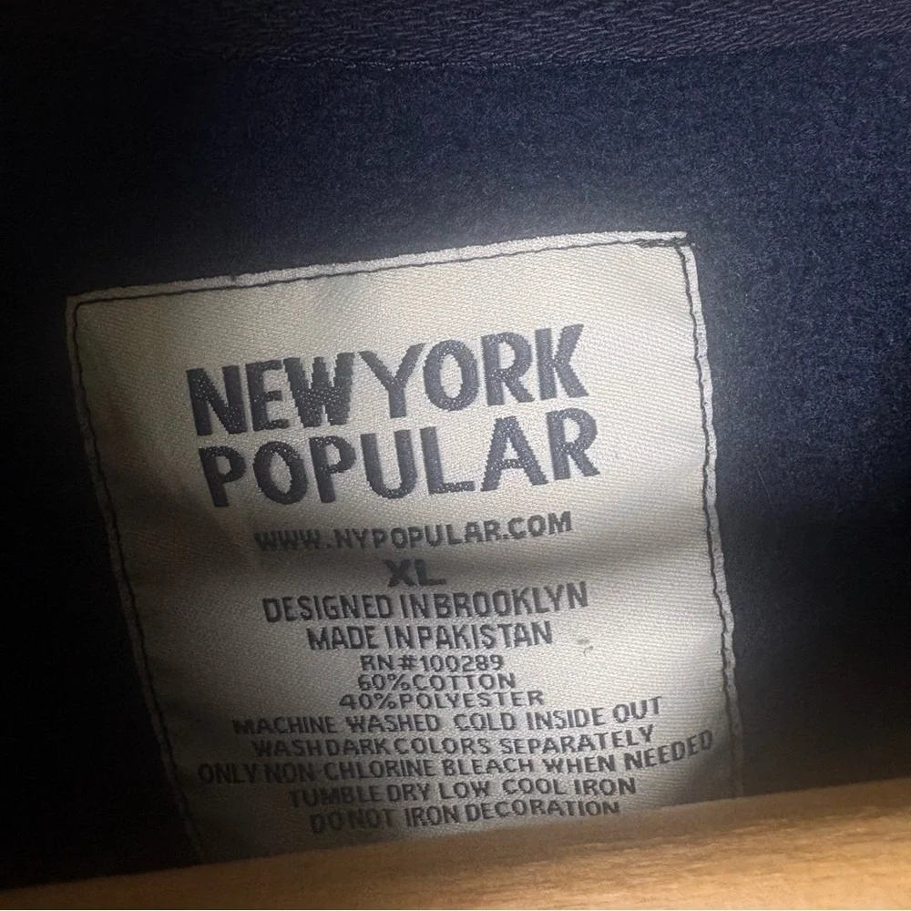 New York Popular Chicago Varsity Crewneck Sweatshirt XL Navy